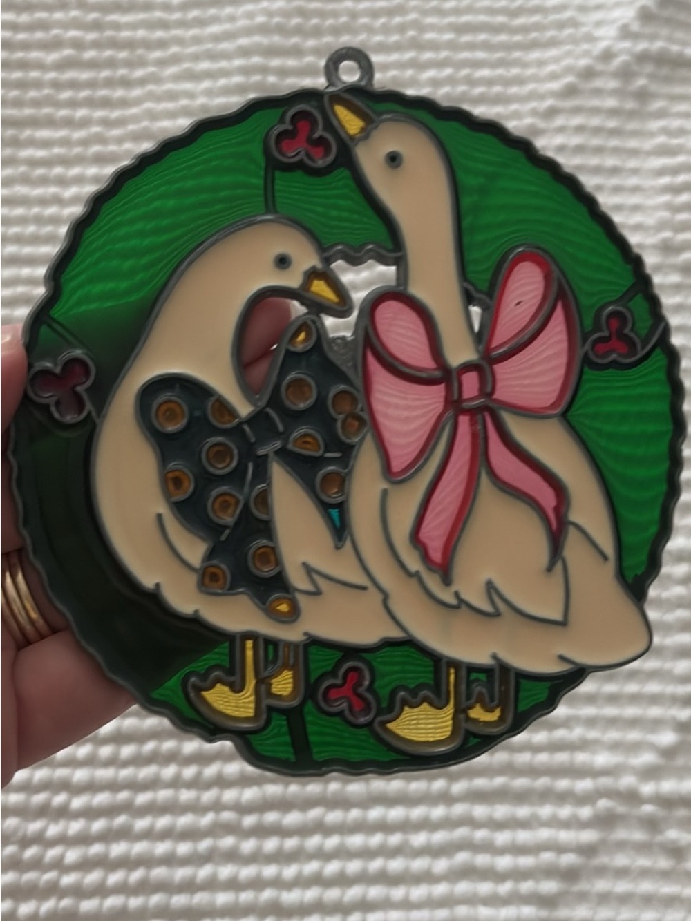 Darling Cottage Vintage Duck Goose Suncatcher